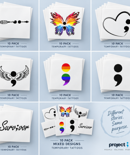 Mixed set of Temporary Tattoos - set of 20