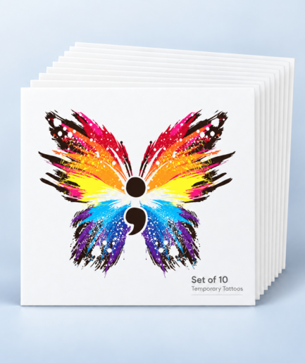 Butterfly Temporary Tattoos - set of 20