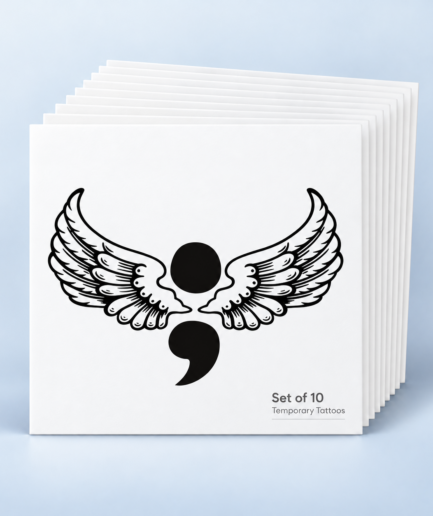 Angel Wings Temporary Tattoos - set of 20