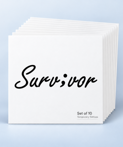 Survivor Temporary Tattoos - set of 20